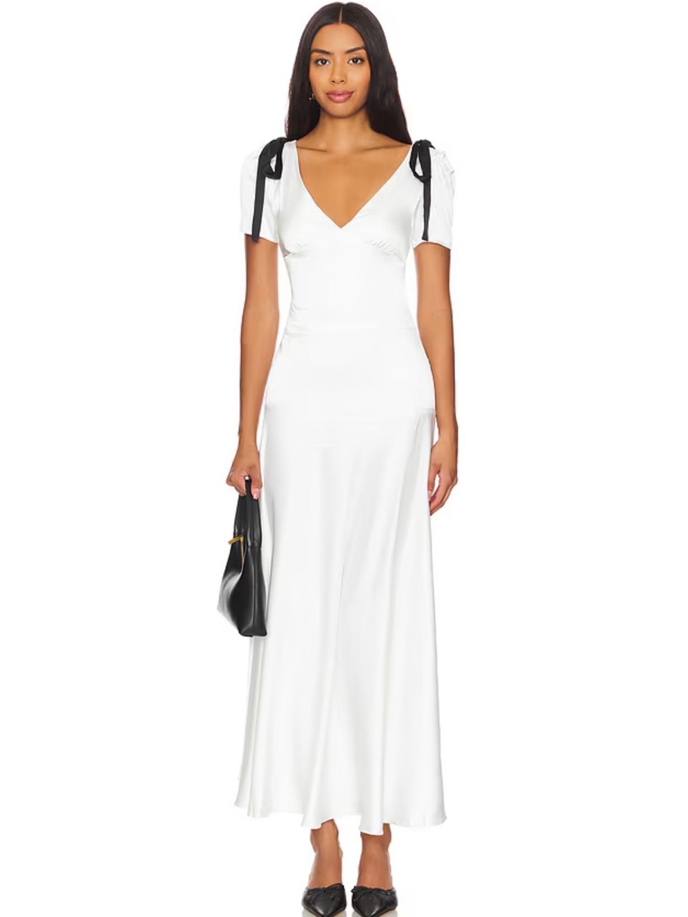 LIONESS Du Cap Maxi Dress in Porcelain